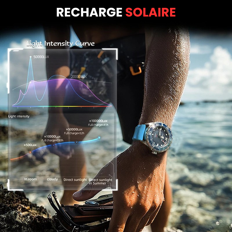 Montre solar homme - NORTH EDGE TRITON