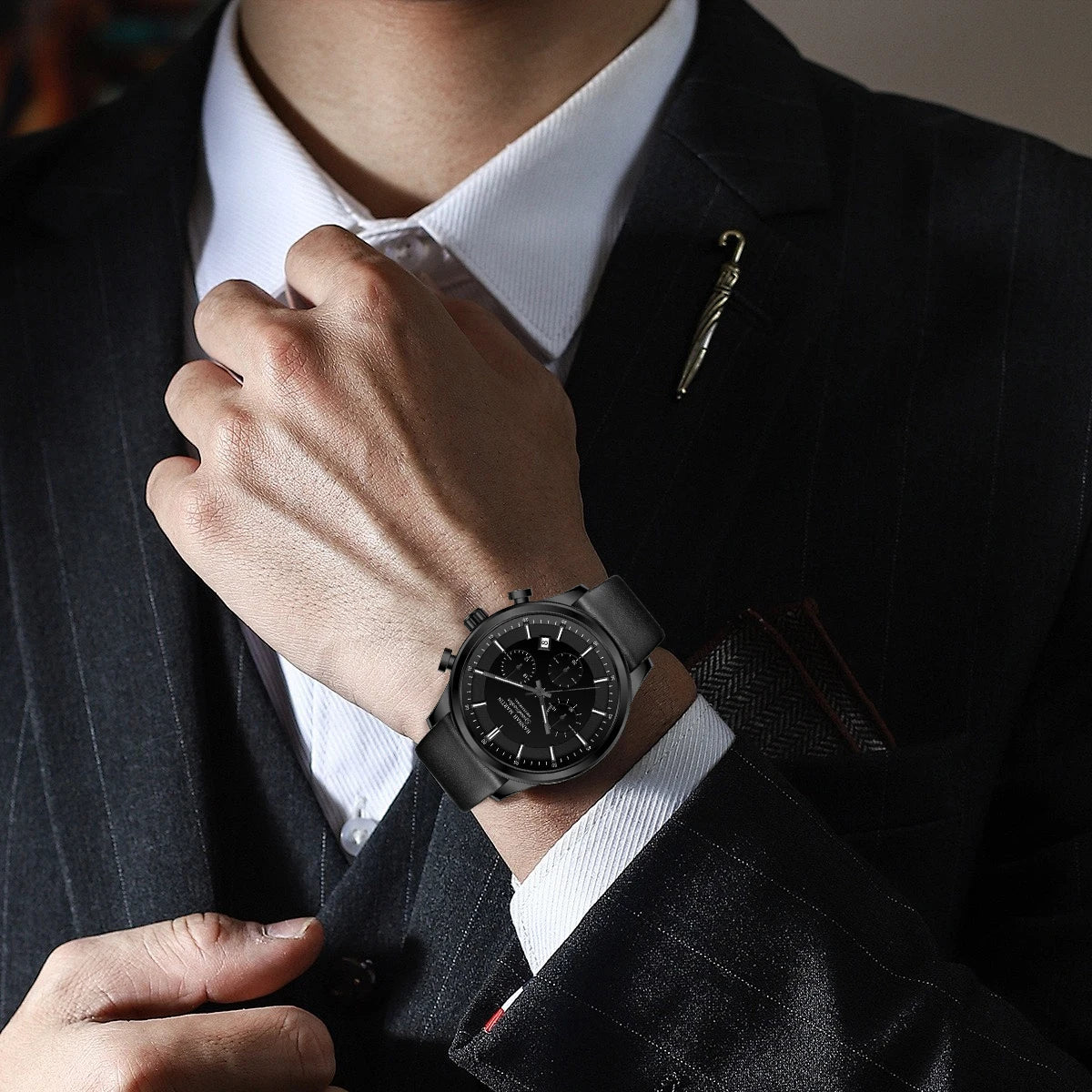 Montre quartz chronographe homme - HANNAH MARTIN