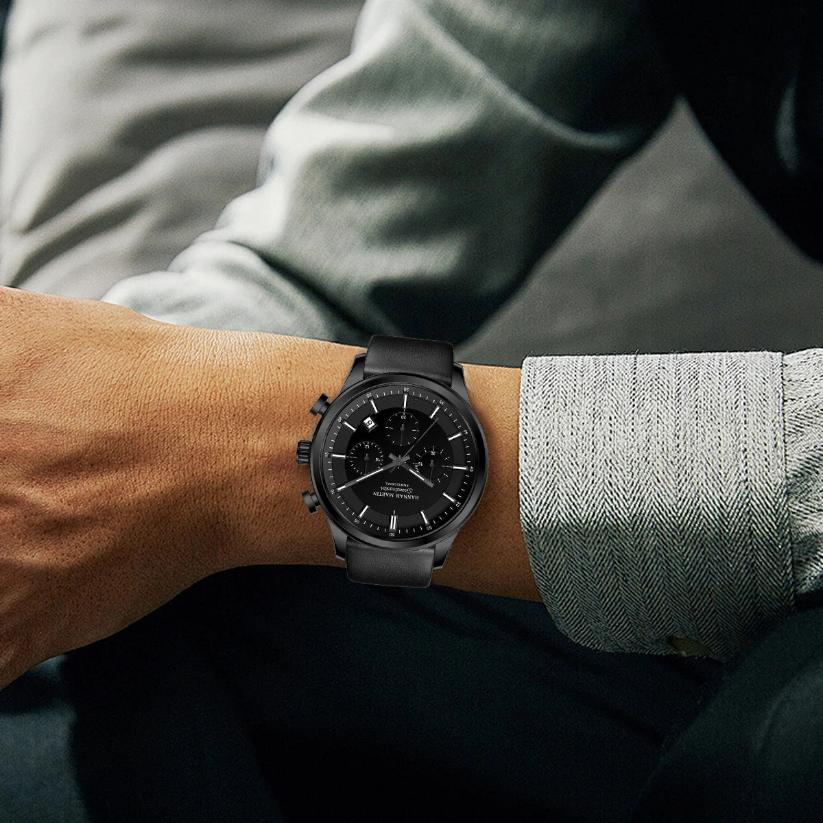 Montre quartz chronographe homme - HANNAH MARTIN