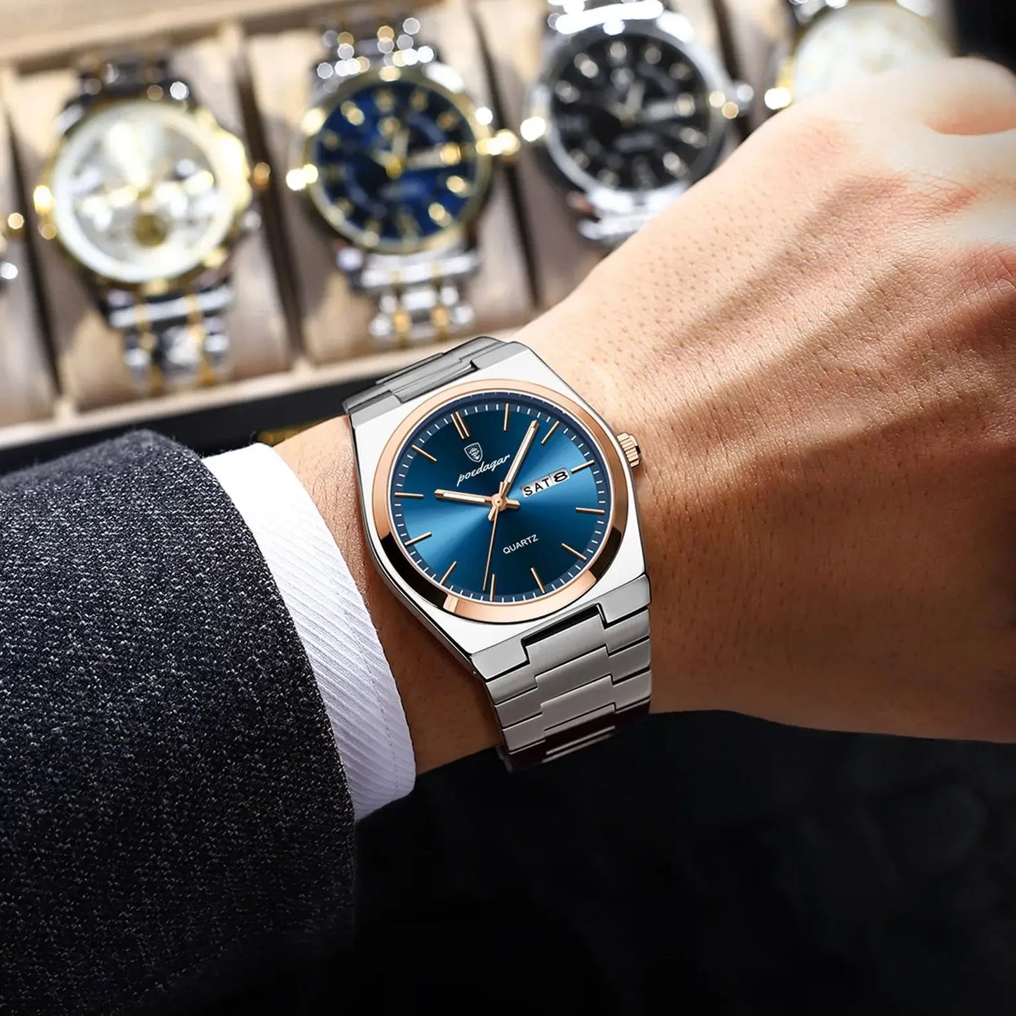 Montre quartz pour Homme Réf 930 RB - POEDAGAR