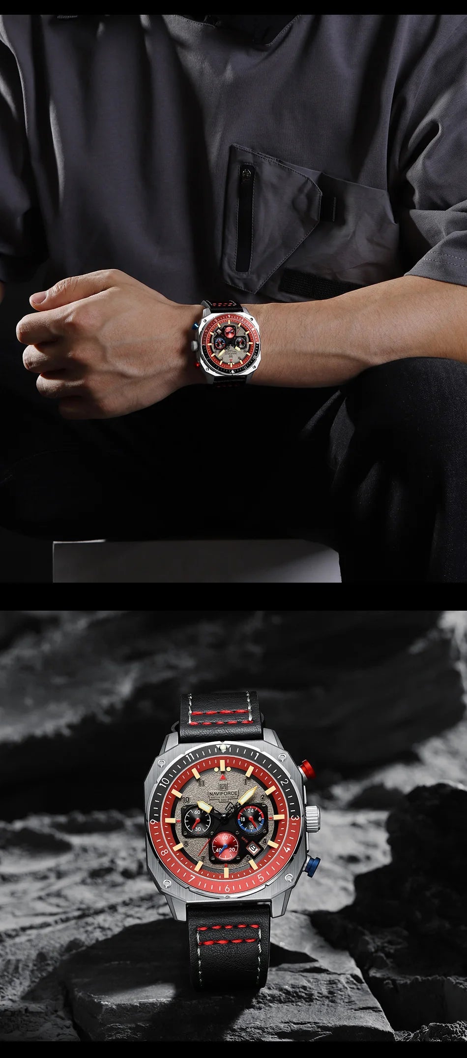 NAVIFORCE 8057 - Montre quartz homme - Tendance Chic Paris