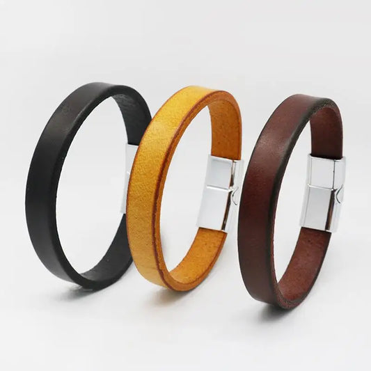 Bracelet vintage cuir pour homme