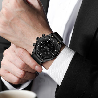 Montre quartz chronographe homme - HANNAH MARTIN