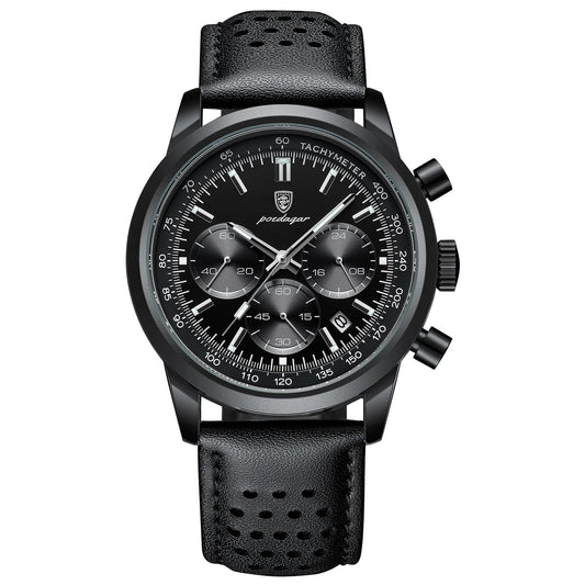 Montre quartz chronographe homme Réf  9601 - POEDAGAR