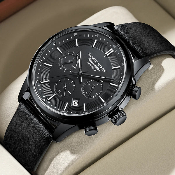 Montre quartz chronographe homme - HANNAH MARTIN