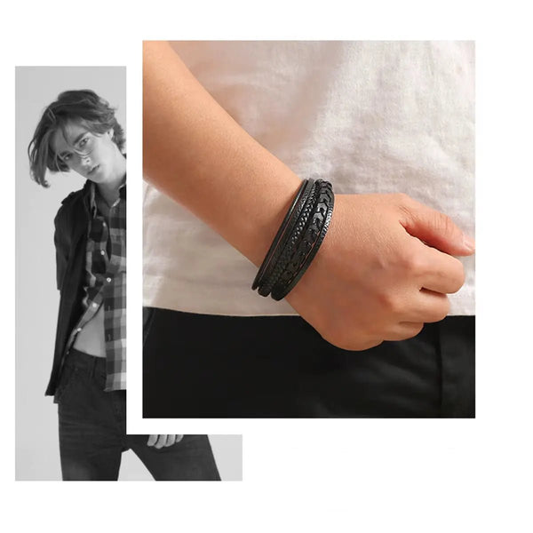 BRACELET Tressé vintage - pour homme - Tendance Chic Paris